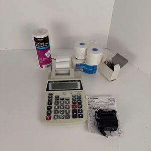 Canon P23-DHIII Printing Calculator/adding Machine and Refill paper